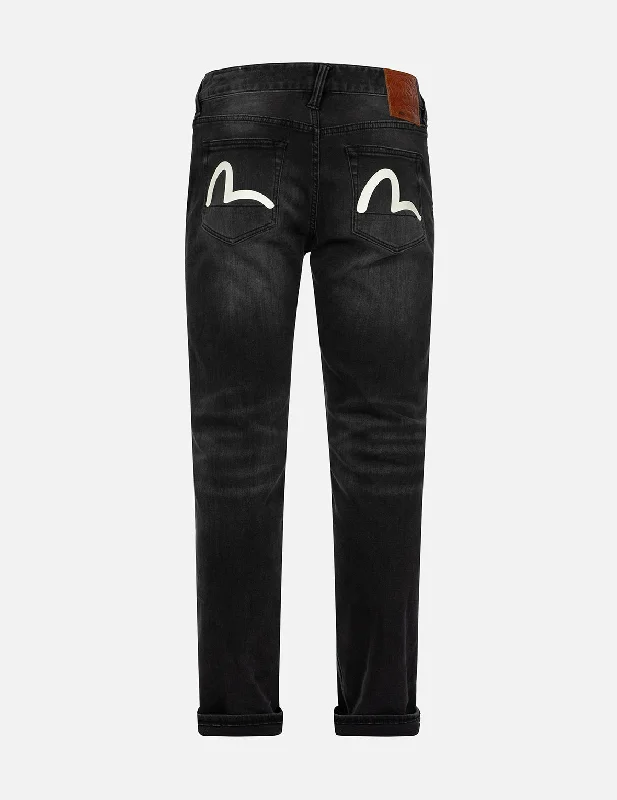 Comfortable Men's JeansSeagull Print Flex Skinny Denim Jeans #2028