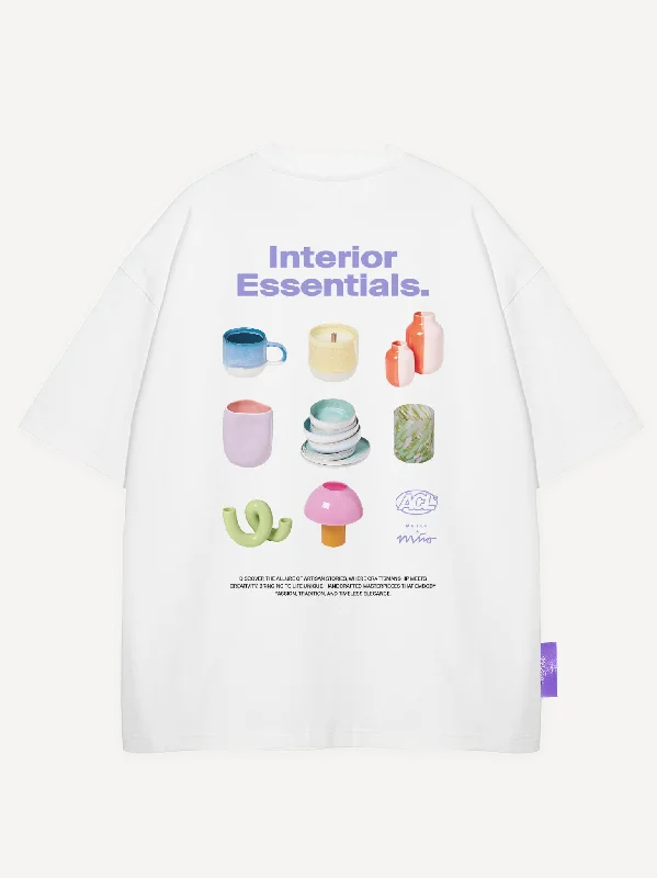 Men's Shirts with Plaid PatternsInterior Essentials Oversized T-Shirt