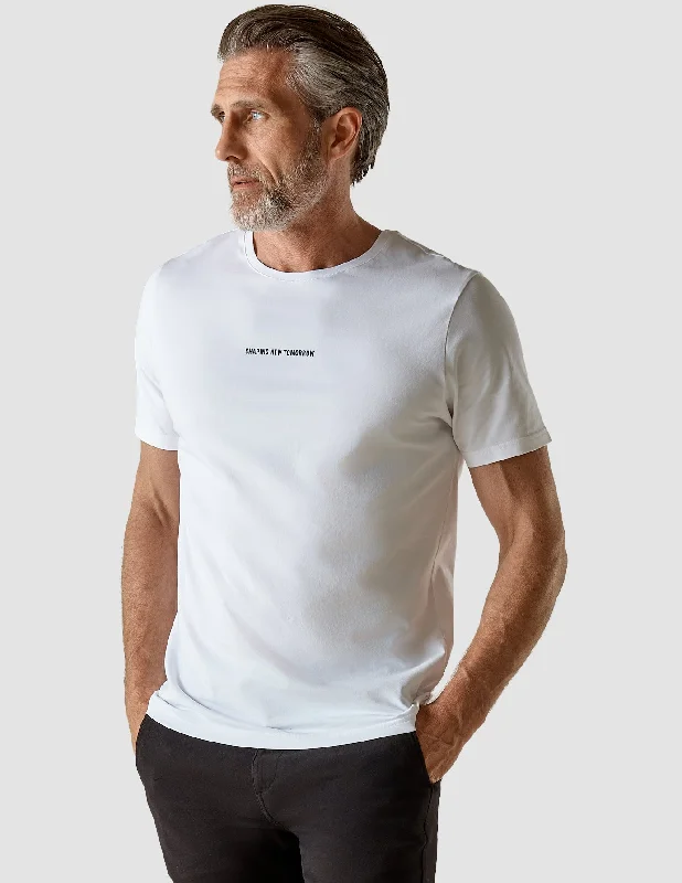 Men's Shirts with Velcro ClosuresSupima Autograph T-shirt White