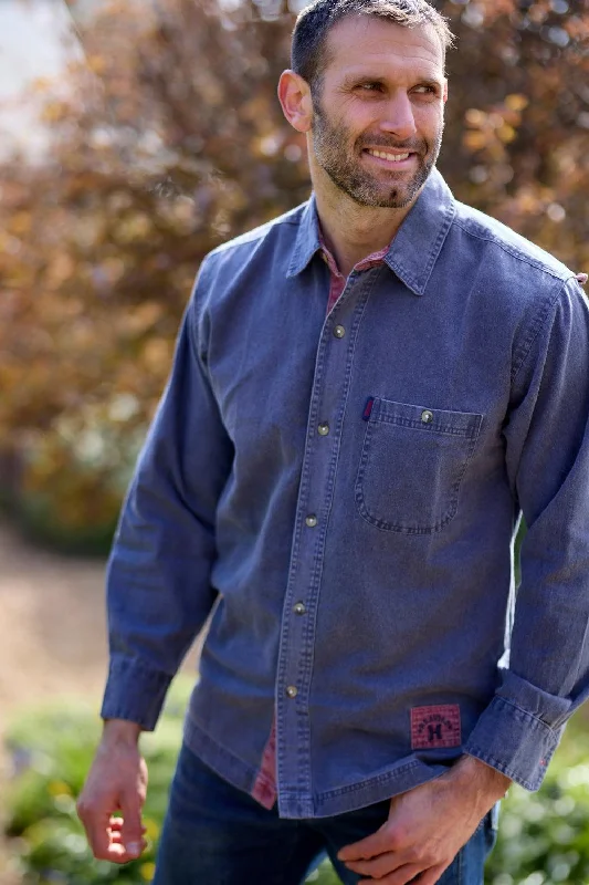 Men's Performance Shirts for Active LifestylesEdwards Heavies Twill shirt - Navy