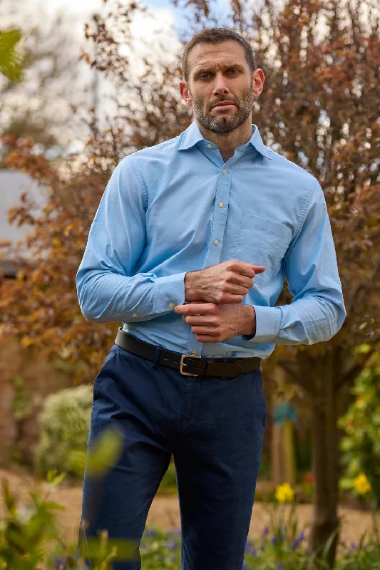 Men's Tennis Shirts for Court ComfortGun Hill Mens Sea Oxford shirt - Turquiose