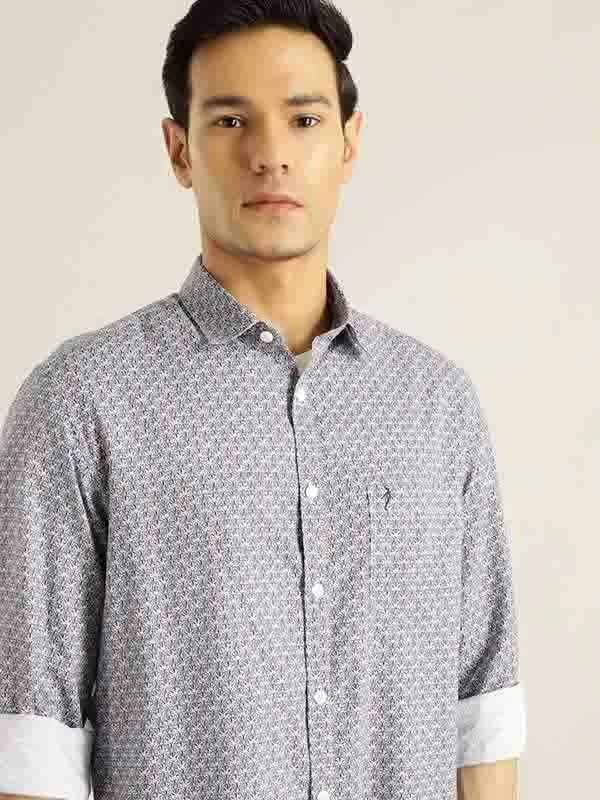Men's Casual Friday Shirts for Relaxed Office DaysMen Printed Full Sleeve Cotton Blend Shirt Men's Casual Friday Shirts for Relaxed Office DaysMen Printed Full Sleeve Cotton Blend Shirt