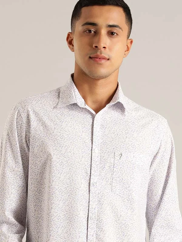 Men's Fishing Shirts for Water SportsMen Printed Full Sleeve Cotton Blend Shirt