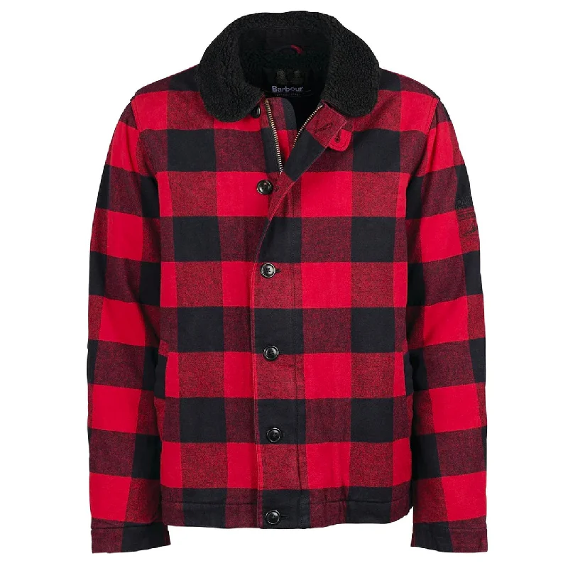 Men's Coats for Every BudgetBarbour International Plaid Check Deck Casual Red