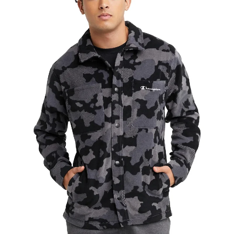 Men's Coats for Snowy WeatherChampion Mens Camouflage  Fleece Jacket