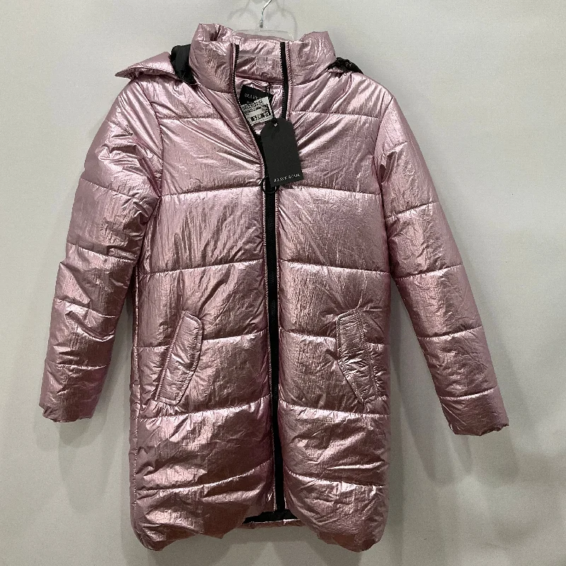 Men's Coats with Chest PocketsCoat Parka By BRAVE SOUL In Pink, Size: Xs