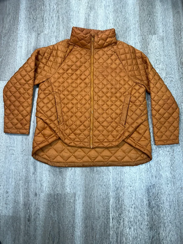 Men's Coats for Winter CampingCoat Puffer & Quilted By Athleta In Orange, Size: Xl