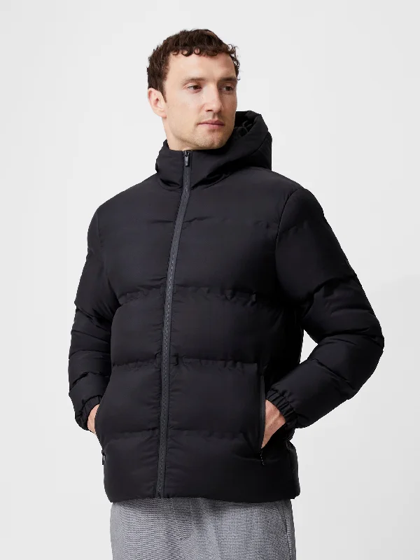 Designer Men's OvercoatsHeat Sealed Puffer Coat