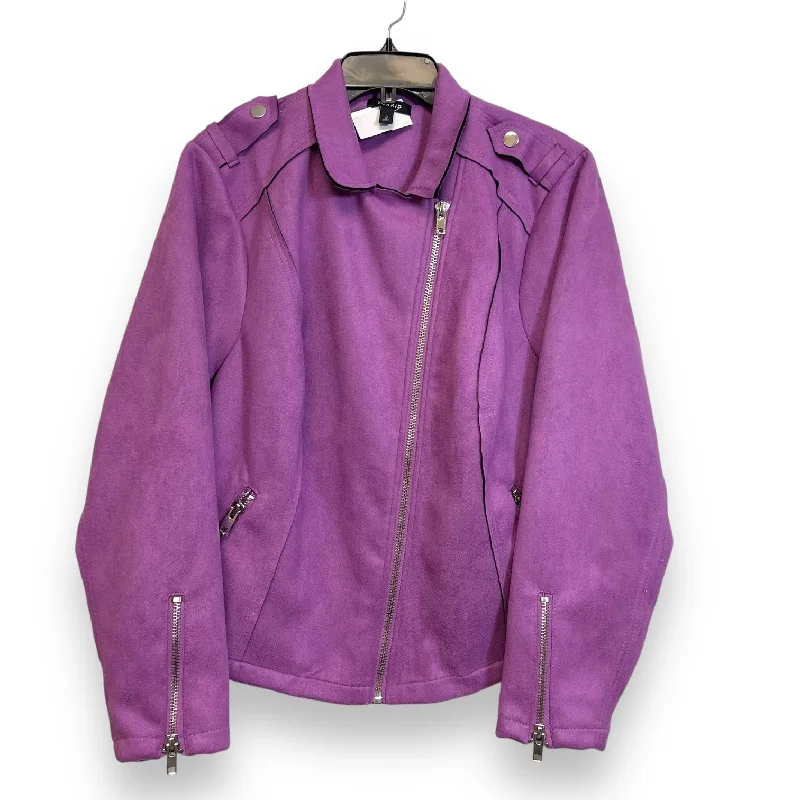 Men's Coats for Snowy WeatherJacket Other By Torrid In Purple, Size: 3x