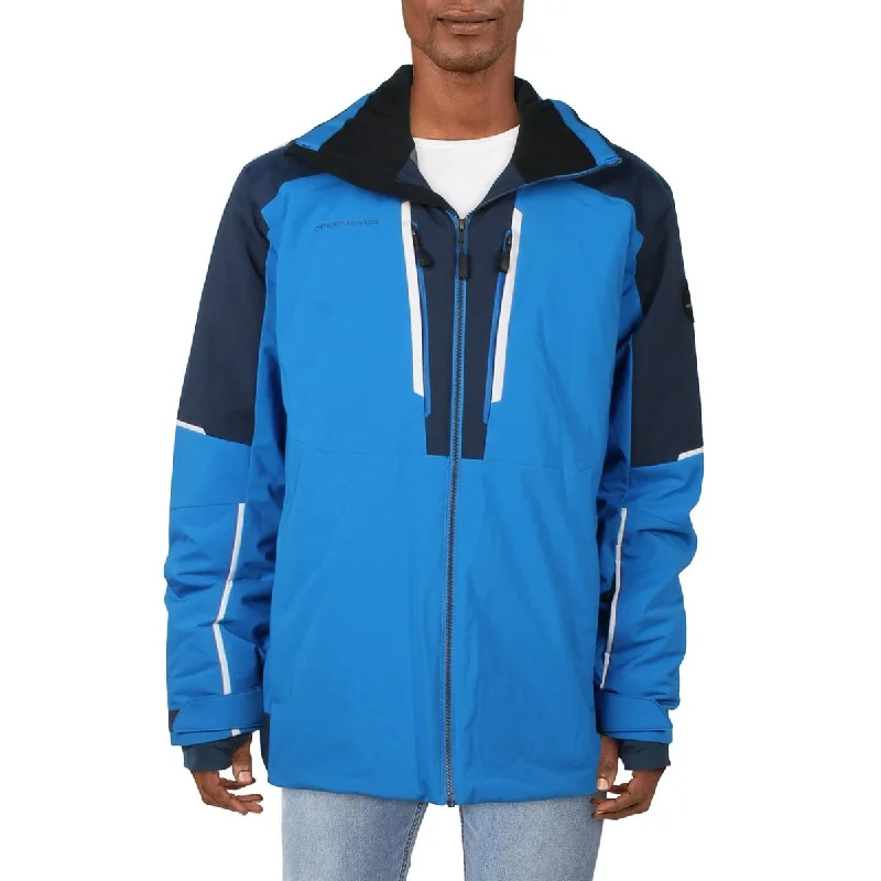 Men's Coats for Skinny MenObermeyer Mens Insulated Skiing Parka Coat Blue XL