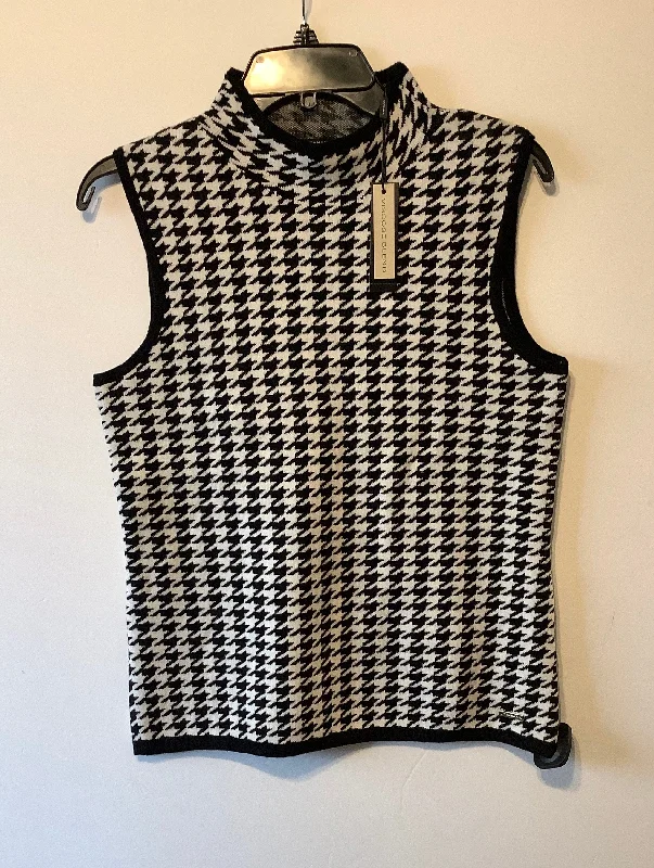 Practical Men's RaincoatsVest Other By T Tahari In Black & White, Size: L